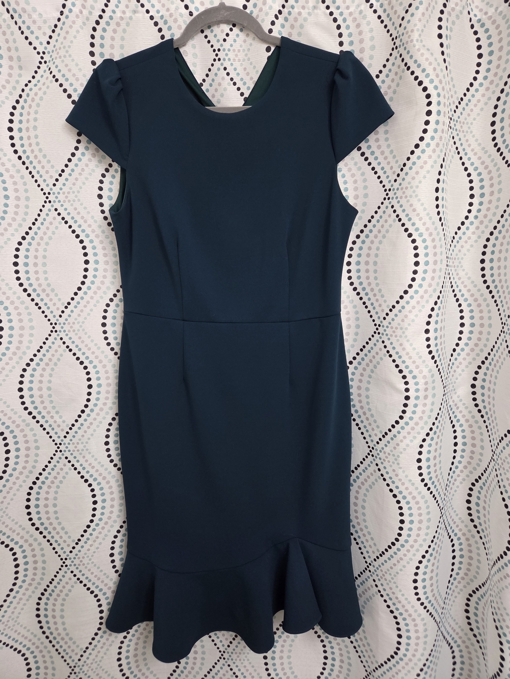 Betsey Johnson Forest Green Midi Fit-and-Flare Dress